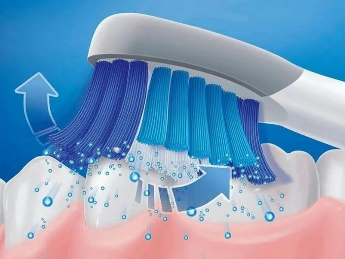 Sức mạnh của bàn chải điện sóng siêu âm chính là tinh thể áp điện tạo ra dao động siêu âm