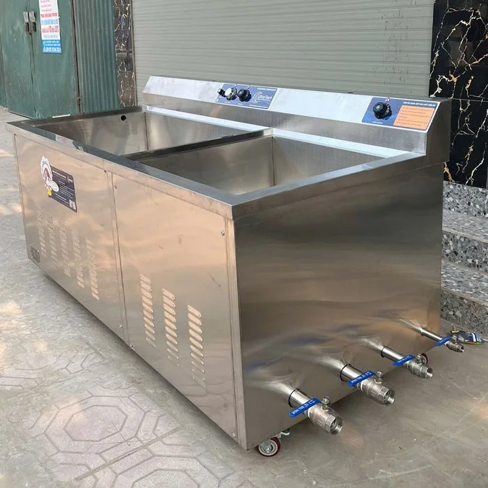 Nguyên lý, hiệu quả, cấu tạo bồn rửa bát sóng siêu âm 4 Bồn rửa bát sóng siêu âm rất hữu ích với các nhà hàng, quán ăn,... để làm sạch dụng cụ ăn uống